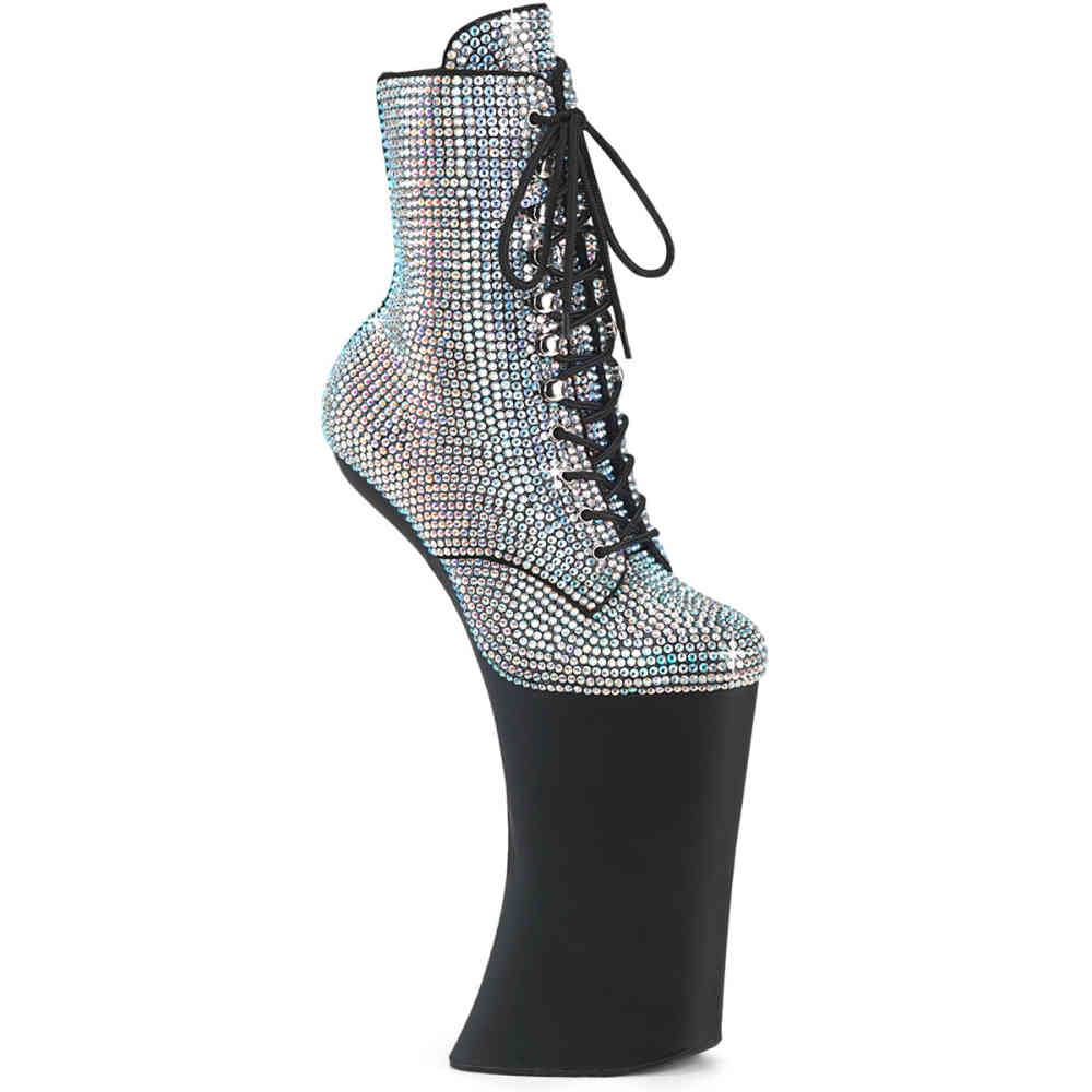 Pleaser - FORBIDDEN1020RS Bottes de plateforme, Pole dance chaussures - Couleur argent Product image